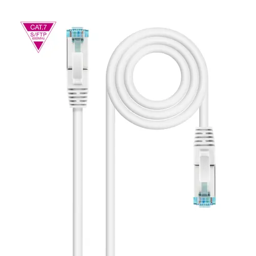 Nanocable Cable Red Cat.7 LSZH S/FTP PIMF AWG26 30cm Blanco