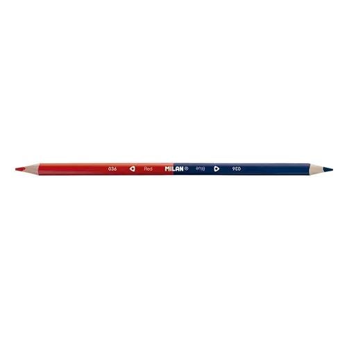 Milan Lápices Bicolor Azul/Rojo Caja 12Ud