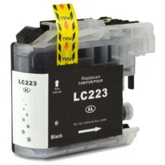 Brother LC223/LC221 Negro Cartucho de Tinta Genérico Reemplazo LC223BK/LC221BK