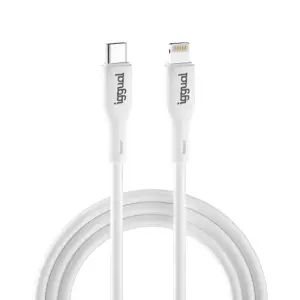iggual cable USB-C/Lightning 100 cm blanco Q3.0 3A