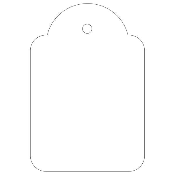 Apli Pack De 500 Etiquetas Colgantes 36X53Mm - Agujero Preperforado - Con Hilo De Poliester Blanco - Color Blanco