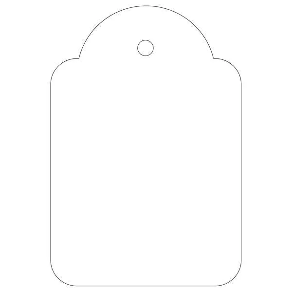 Apli Etiquetas Colgantes Con Hilo 36X53mm Caja De 500 Blancas
