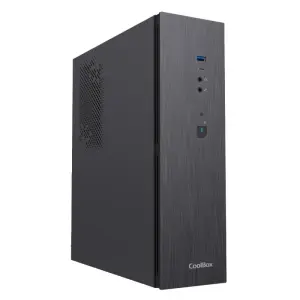 Coolbox Caja MicroATX Slim T370 2x2.5″ GPU 251max Low Profile Fuente 500GR-T Negra