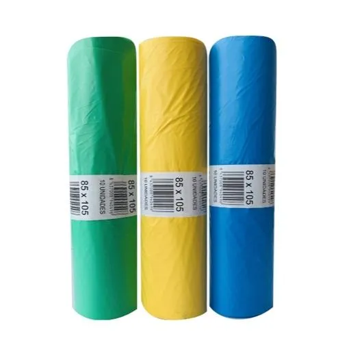 Bolsa De Basura Comunidad Eliot G90 120 L.  85X105 Azul -Rollo 10U-