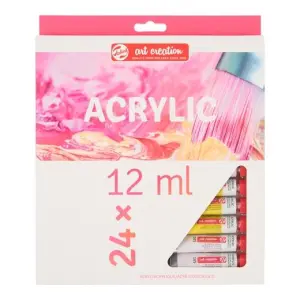 Talens Set De Acrílico 12ml Colores Surtidos En Estuche 24 Unidades