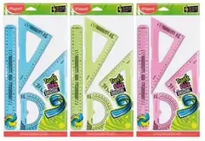 Maped Reglas Twist'n Flex Maxi 30cm Colores Surtidos Kit de 4 Piezas