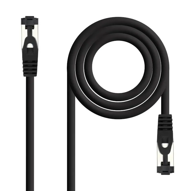 Nanocable Cable Red Cat. 8.1 Sstp Negro 0,5M