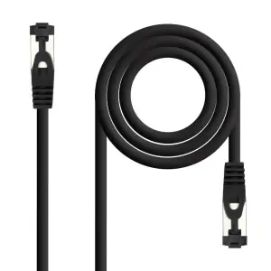 Nanocable Cable red Cat. 8.1 SSTP Negro 0,5m