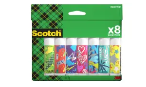 Scotch Pack de 8 Pegamentos en Barra Adhesivo Sólido 8gr Color Transparente