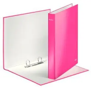 Leitz Carpeta Wow Anillas Mixtas 2X25 mm A4+ Cartón Plastificado Fucsia