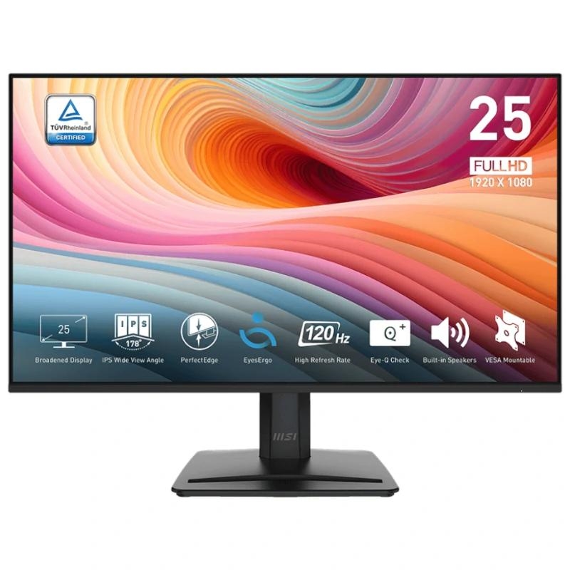 Msi Mp251 E2 Monitor 24.5" Ips 120H Vga Hdmi Dp