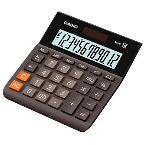 Casio Calculadora De Oficina Sobremesa 12 Dígitos Negro Mh-12B