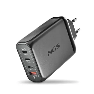 NGS Cargador De Pared 140W GaN 3xUSB-C 1xUSB-A