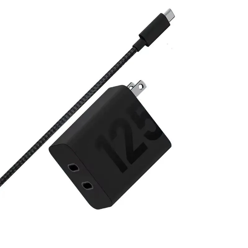 Motorola Cargador de Pared Turbo Power GAN 125W Dual con Cable USB-C