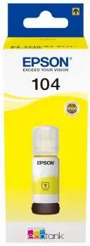 Epson Tinta Bote Amarillo Ecotank Nº 104 para ET-2710, 2711, 2726, 2815