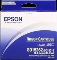 Epson Cinta Negra Nylon S015016 para Impresoras LQ-670/680/860/1060/2500/2550 y DLQ-2000