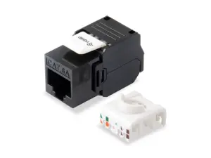 EQUIP Kit 8 Uds Conector Hembra RJ45 UTP Cat6A Panel Keystone Tool Free