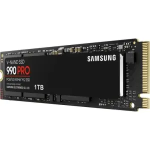 Samsung 990 PRO 1TB M.2 NVMe SSD PCIe 4.0 - Lectura 7450MB/s, Escritura 6900MB/s
