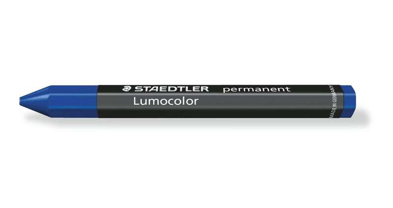 Staedtler Lumocolor Permanent Omnigraph 236 Cera Permanente Hexagonal - Resistente Al Agua - Diametro 12Mm Aprox - Color Azul