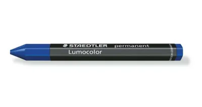 Staedtler Lumocolor Permanent Omnigraph 236 Cera Hexagonal 12mm Color Azul Resistente al Agua