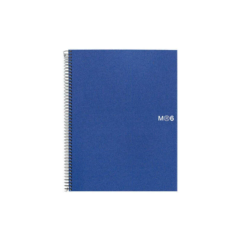 Miquel Rius Cuaderno Espiral A5 - 150 Hojas 70gr Microperforadas - Cubiertas Polipropileno - Cuadricula 5x5 - Azul