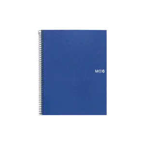 Miquel Rius Cuaderno Espiral A5 - 150 Hojas 70gr Microperforadas - Cubiertas Polipropileno - Cuadricula 5x5 - Azul