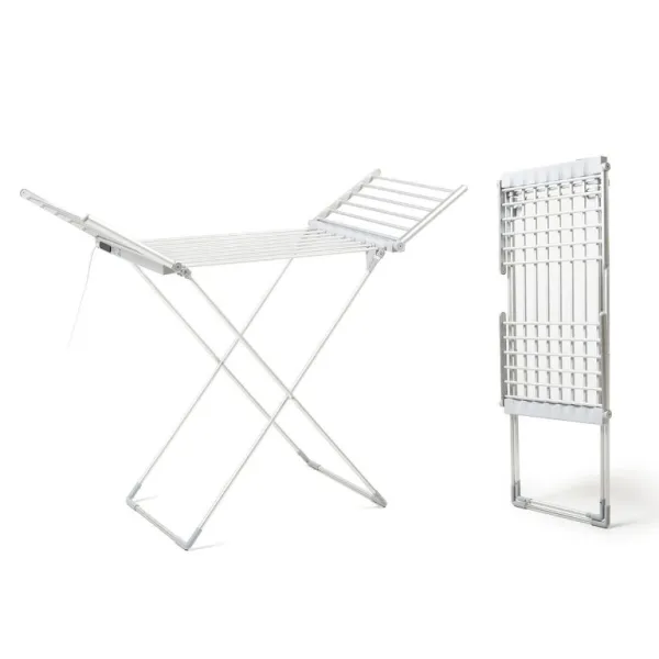 InnovaGoods Tendedero Eléctrico Plegable con Pantalla Táctil 230W 20 Barras 15kg 60ºC