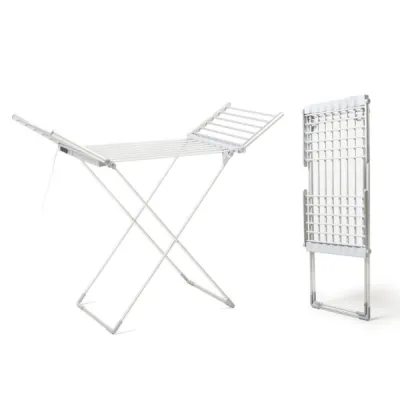 InnovaGoods Tendedero Eléctrico Plegable con Pantalla Táctil 230W 20 Barras 15kg 60ºC