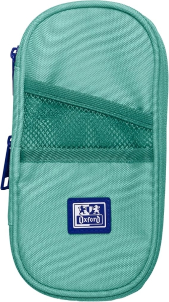 Oxford B-Max Estuche Portatodo Expandible - 1 Compartimento De Gran Capacidad - 2 Bolsillos Exteriores - Fabricado En Material Reciclado - Color Ice Mint