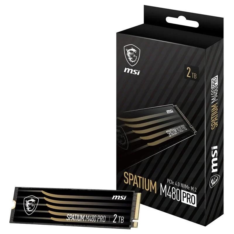 Msi Ssd Spatium M480 Pro 2Tb Pcie 4.0 Nvme 7400Mbs