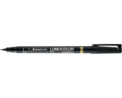 Staedtler Rotulador Permanente Lumocolor 313-9 S Negro - Alta Calidad
