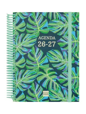 Finocam Diva Agenda Escolar 2026/2027 - 1 Día por Página - 155x212mm - Tapas de Cartón Forrado