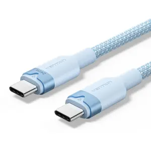 Vention Cable USB-C 240W 2m Nylon Trenzado 480Mbps Color Azul
