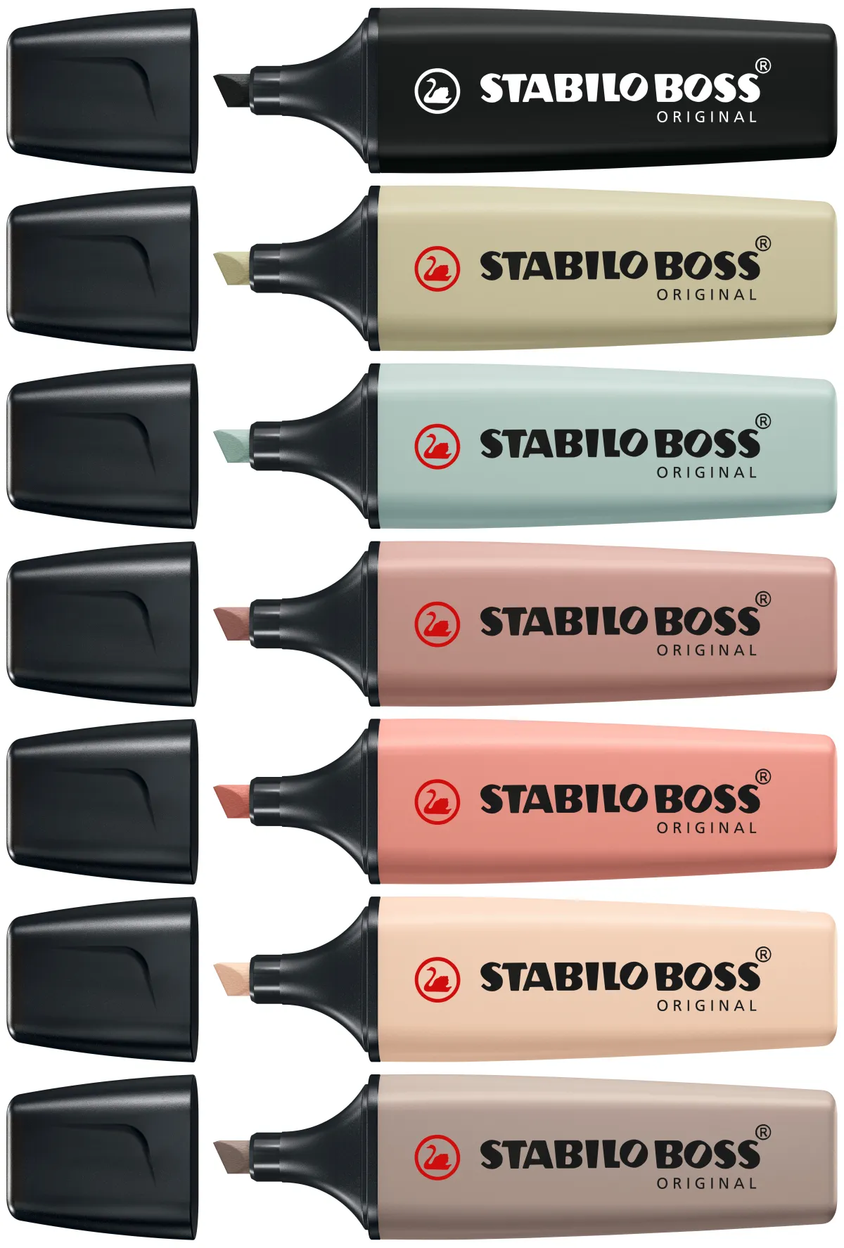 Stabilo Boss Naturecolors Pack de 8 Marcadores Tinta a Base de Agua 2-5mm
