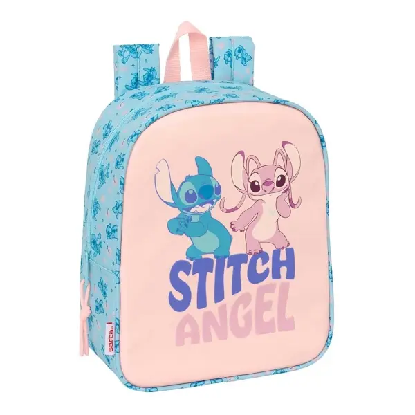Safta Mochila Guardería Adaptable a Carro con Cremallera y Asa de Mano 6L Azul Claro