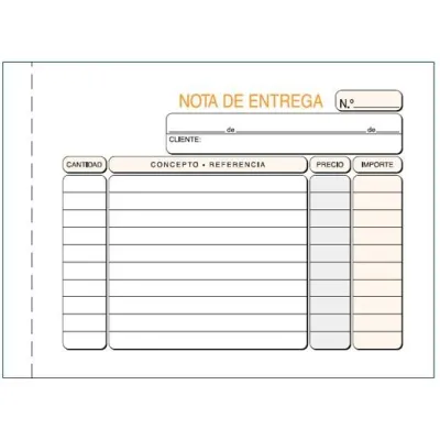 Loan Talonario Entregas Octavo Apaisado Sin Copia