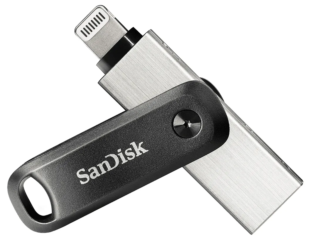 Sandisk IXpand Go Memoria USB 3.0 y Lightning 64GB Acero/Negro