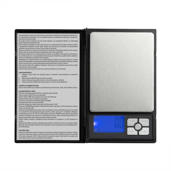 Orbegozo PC 3060 Báscula de Precisión Electrónica 0.01 g LCD Retroiluminada Tara
