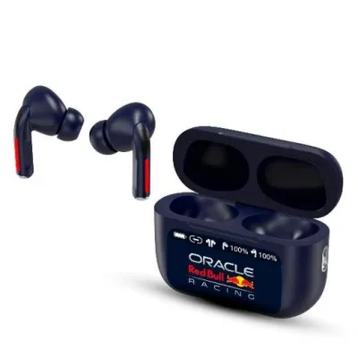 Red Bull Racing Auriculares Inalámbricos Bluetooth Nitro con Estuche de Carga Azul