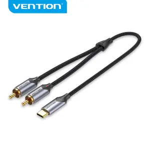 Vention Cable USB-C a 2 RCA Hi-Fi con Cancelación de Ruido y Chip Jieli AC1297A