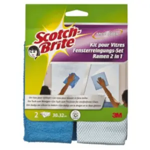 Scotch-Brite Bayeta de Microfibra para Cristales Azul