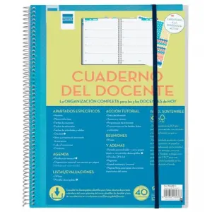 Finocam Cuaderno-Agenda Del Docente Espiral 230x310mm 46 Semanas