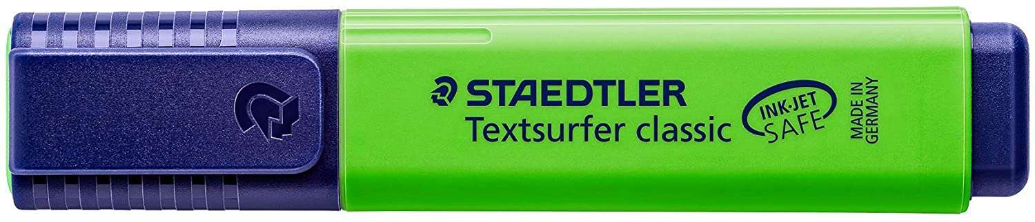 Staedtler Textsurfer Classic 364 Marcador Fluorescente - Punta Biselada - Trazo Entre 1 - 5Mm - Tinta Con Base De Agua - Color Verde