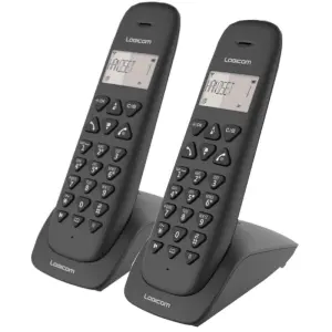 Logicom Teléfono DECT Vega 255T Negro Duo
