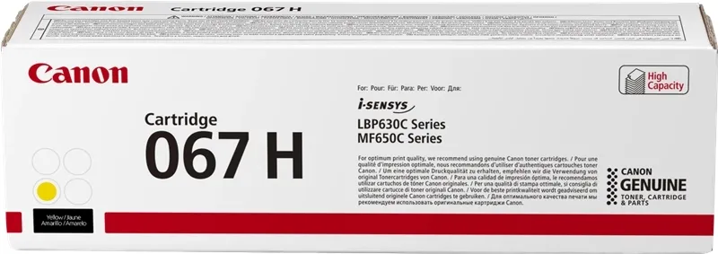 Canon 067H Amarillo Cartucho De Toner Original - 5103C002