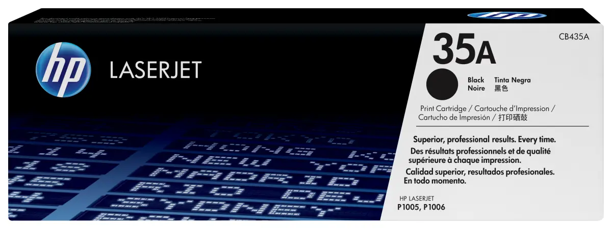 HP Toner Negro LaserJet 35A Compatible con P1005, P1006, P1009 (CB436A, CE278A, CE285A)
