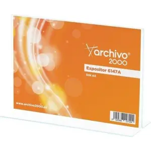 Archivo 2000 Expositor Sobremesa Premium T DIN A5 Horizontal 3 mm 75x210x155 mm