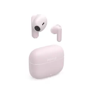 Hama Freedom Light II Auriculares con Microfono Omnidireccional - Bluetooth - Autonomia hasta 20h - Rango 10m - Asistente de Voz - Carga por USB-C - Color Rosa