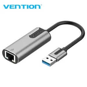 Vention Adaptador USB 3.0 a RJ45 1000Mbps 0.15m Color Gris