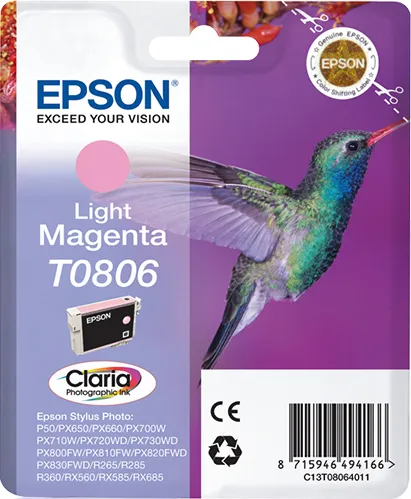 Epson T0806 Magenta Light Cartucho de Tinta Original - C13T08064011